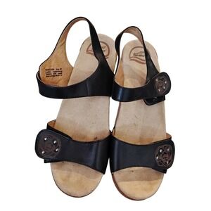 Dansko Sonnet Black Sandals Size 41 /10.5